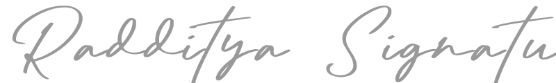 Radditya Signature